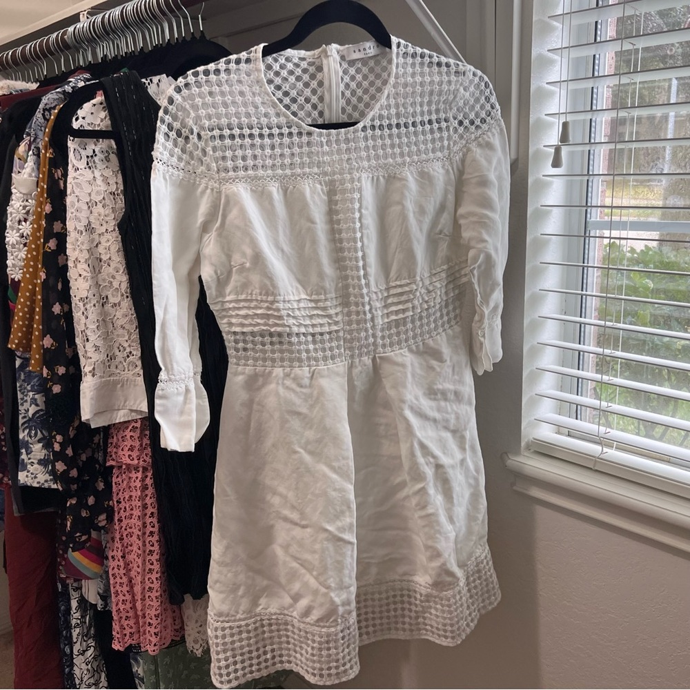 Sandro White Dress